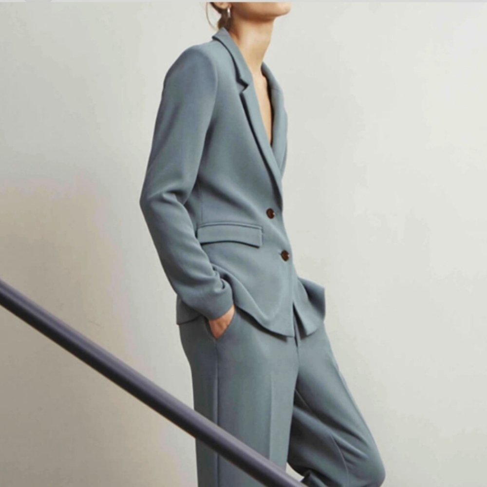 Pastel sea green blazer